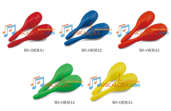 Colorful Wooden Maracas ORFF Musical instrument