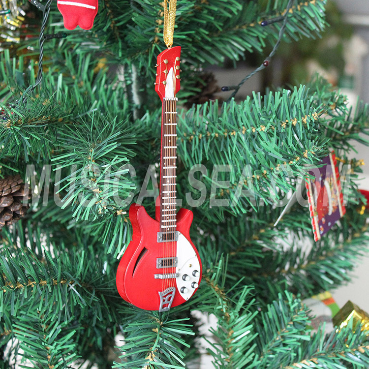 Miniature Electric Guitar Christmas Tree Ornament Miniature