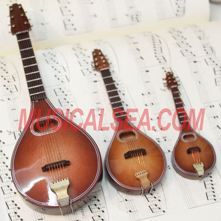 Mandolin Instrument, Mini Mandolin Instrument Model Ornament for
