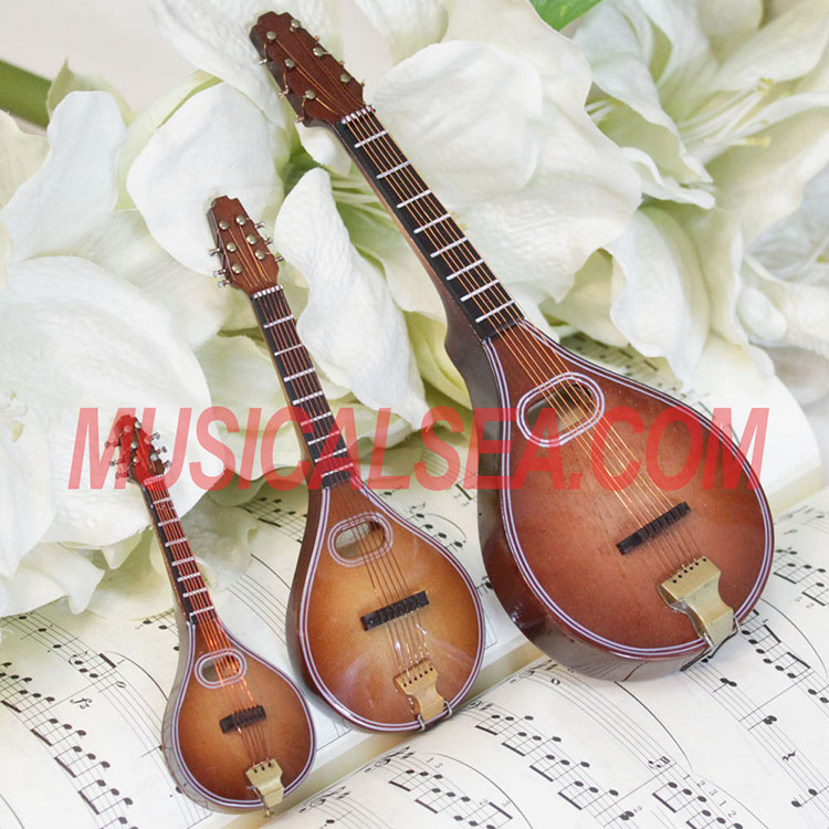 Miniature mandolin Handicrafts_Miniature Musical Instruments Gift