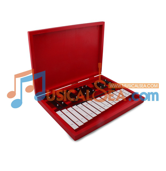 Colorful Xylophone with Plastic Box, tone bell set, percussion musical instrument educational toy for kid